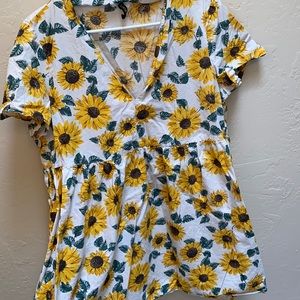 Sunflower Summer Dress -worn